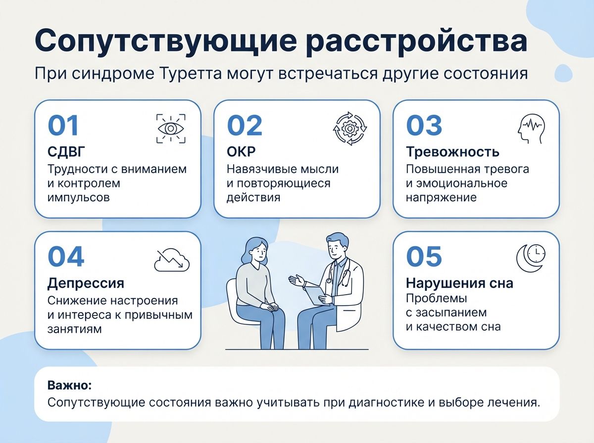 Лечение синдрома Туретта в Киселёвске инфографика