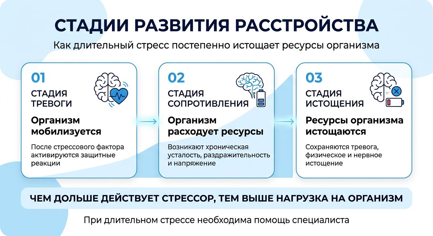 Лечение стресса в Киселёвске инфографика